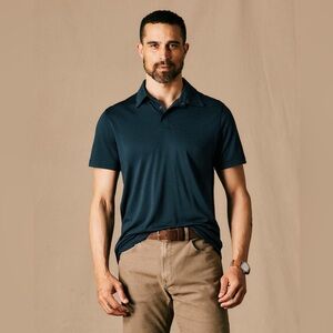 Proof 72 Hour Merino Wool Polo Shirt Short Sleeve Navy Blue Mens Size XXL